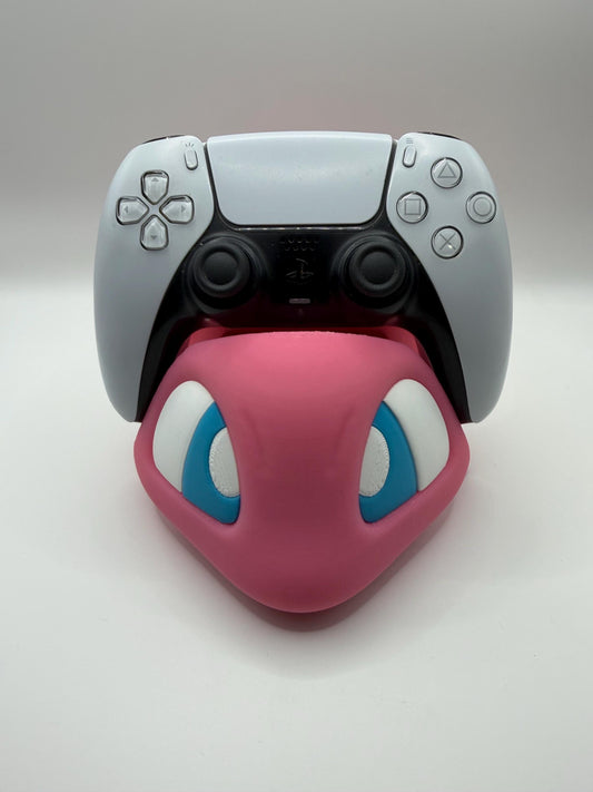 Pokemon Inspired Mew PS5 Controller Holder | Gaming Desk Decor | Anime Style Controller Stand | Gamer Gift Setup