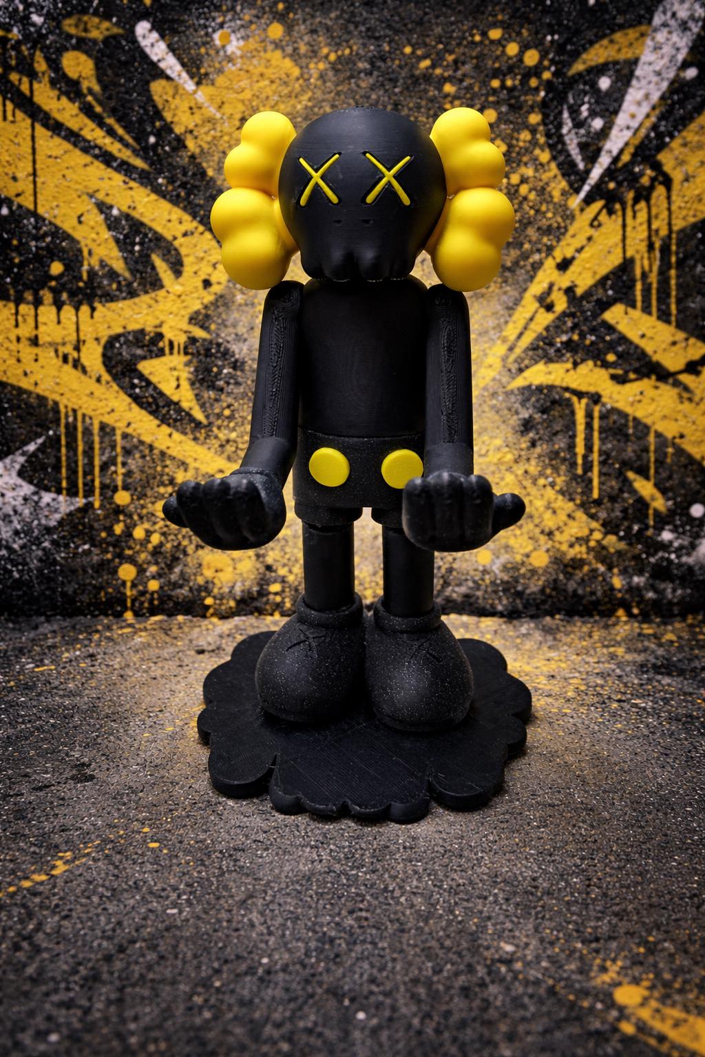 Kaws Style Phone Controller Holder – Customizable Street Art Desk Display