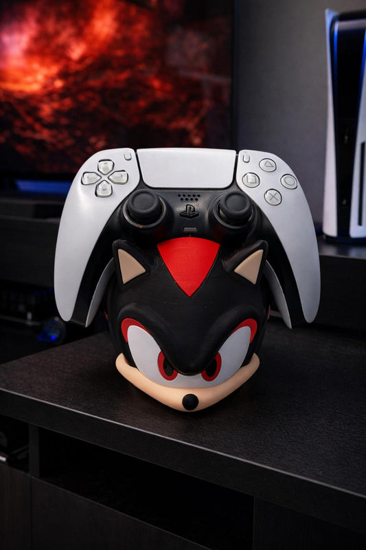 Shadow-Inspired Controller Holder – 3D Printed PS5/PS4/Xbox Stand – Gaming Setup Display