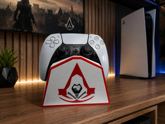 Assassin’s Creed PS5 Controller Holder | Gaming Desk Organizer Stand | Display Dock for PS5, Xbox & Switch Controller