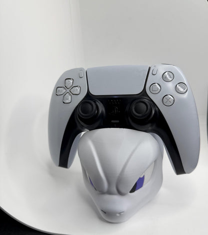 Mewtwo Inspired PS5 Controller Holder | Anime Gaming Desk Stand | Futuristic Controller Dock for PS5, Xbox & Switch