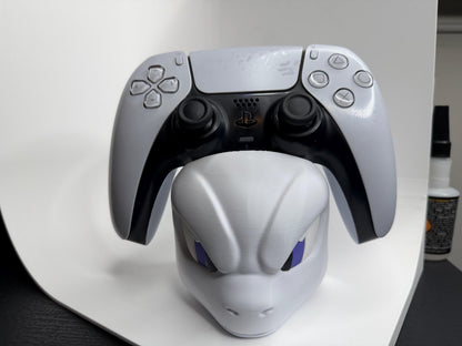 Mewtwo Inspired PS5 Controller Holder | Anime Gaming Desk Stand | Futuristic Controller Dock for PS5, Xbox & Switch