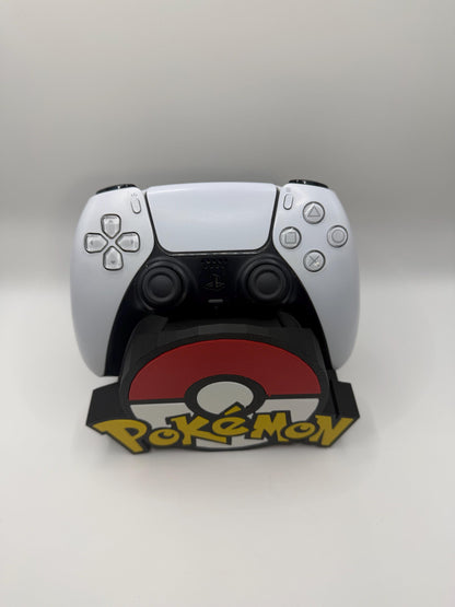 Pokémon Inspired Gaming Controller Holder | Anime Gamer Desk Decor | PS5/Xbox Controller Stand | 3D Printed Gaming Organizer