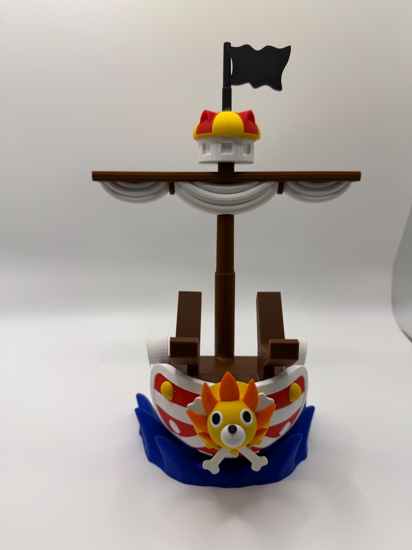 Anime Pirate Ship Controller Holder, One Piece Inspired Gaming Desk Stand, 3D Printed Decor