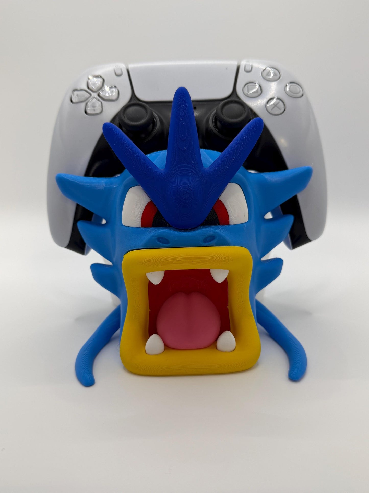 Pokemon Inspired Gyarados Controller Holder | 3D Printed Gaming Desk Display | PS5 & Xbox Controller Stand | Anime Gamer Gift