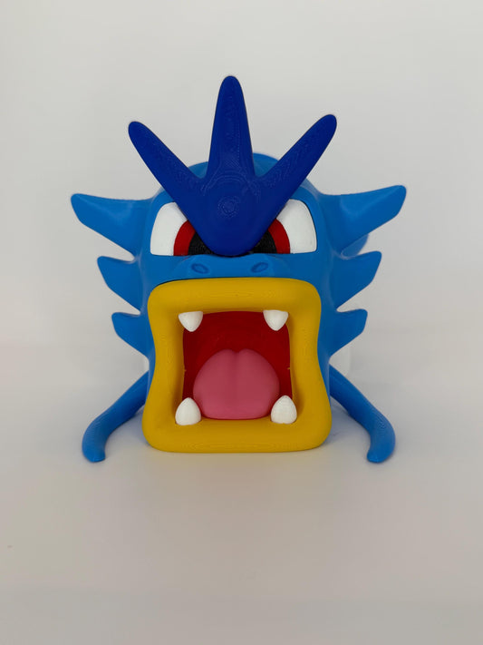 Pokemon Inspired Gyarados Controller Holder | 3D Printed Gaming Desk Display | PS5 & Xbox Controller Stand | Anime Gamer Gift
