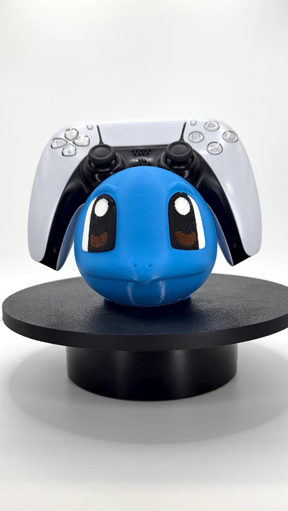 Pokemon Inspired Squirtle Controller Holder | 3D Printed Gaming Desk Stand | PS5 & Xbox Controller Display | Gamer Gift
