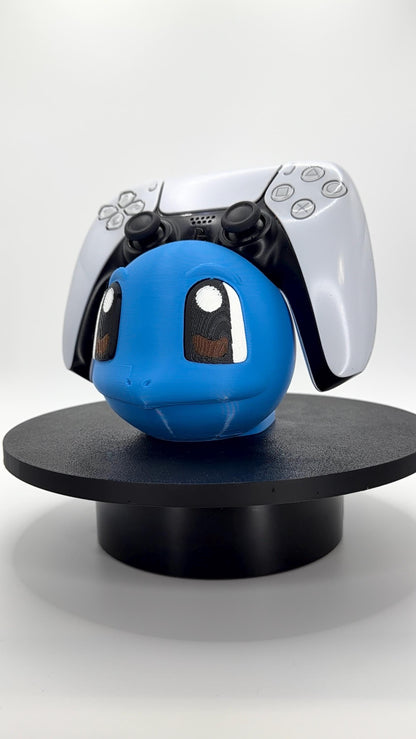 Pokemon Inspired Squirtle Controller Holder | 3D Printed Gaming Desk Stand | PS5 & Xbox Controller Display | Gamer Gift